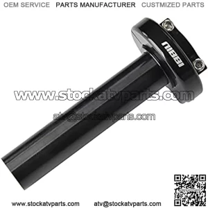 Universal Replacement High Performance Adjustable Modified Aluminum CNC 7/8" Throttle Handlebar Accelerator Fit Motorcycle Scooter ATV Motorcross Dirt Bike GY6 Chinese Scooter (black)