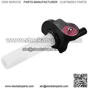 Throttle Grips,22mm Aluminum Alloy/Plastic Motorcycle Visual Throttle Grips Twist Gas Throttle Handle Throttle Control for 50cc-160cc ATV Dirt Bike (Red)