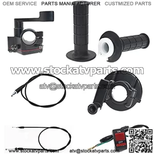 Twist throttle kit and atv Thumb throttle Kit Include Throttle handle/Twist throttle cable/Thumb throttle and Cable thumb throttle For 50 70 90 110 125 250cc of Dirtbike & Pit Bike