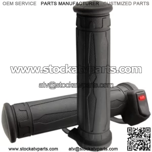 Koso North America
							Black Apollo Heated Grips for Thumb Throttle - AX073010