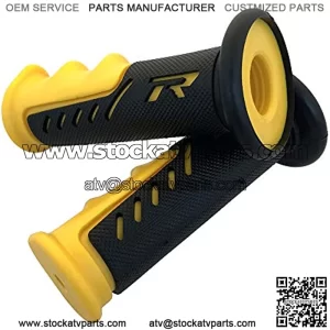 ATVs WATERCRAFTS"R" Engraved Gel Style Grips YELLOW QUAD YAMAHA KAWPOLARIS SEADOO BOMBARDIER JET SKI FOREMAN RECON RINCON Brute Force Prairie BRUIN GRIZZLY KODIAK(7/8" BOTH SIDE)