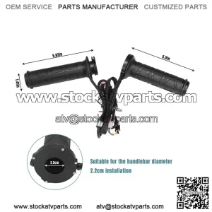 ATV Universal Warm Grip Electric Hand Heated Grips Handlebar Warmer Motorcycle