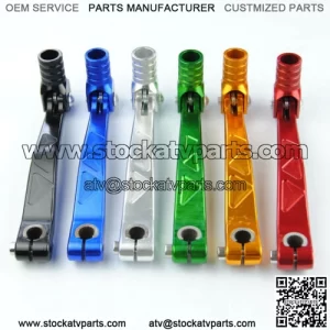 colorful aluminium rear gear shift lever for 50cc 69cc 110cc 140cc dirt bike pit bike
