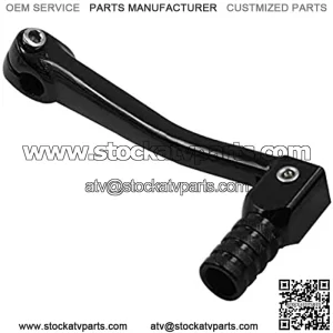 Universal Motorcycle Gear Shift Lever Aluminum Alloy Folding Gear Rod Modification Accessories for 50cc 110cc 125cc 150cc 250cc ATV Dirt Bike Pit Bikes (Black)