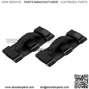 UTV 1.75"-2" Roll Bar Grab Handle Grips Black for Polaris Honda Kawasaki X3