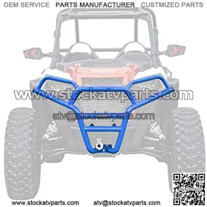 Front Bumper for Polaris RZR XP 1000 (See Fitment) | VooDoo Velocity Blue | 1.75" x 1/16" DOM Steel Tubing | UV-Resistant Powder Coating | CNC Machined End Caps | Protects Entire Front End!
