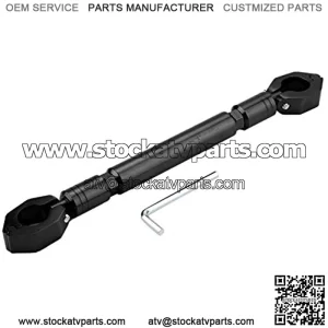 Motorcycle Balance Bar, Motorbike Balance Handlebar Cross Bar, ATV Handlebar Crossbar Aluminum Alloy (Black)