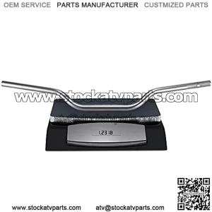 TRAVERSE 7/8" Handlebars 4 Pcs, Cold-Forged Cross Bar Off-Road Motorcycle Handlebars Tubes with Foam Pad and Rubber Grips for Yamaha, Suzuki,  & Kawasaki, Atv Race Bar (Titanium Grey)