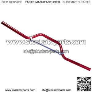 Wai Danie 7/8" Red Handle bar+Hand Grips+Handle bar Crossbar Pad CRF 50 70 Pit Pro Dirt Bike 22MM Motorcycle Aluminum Handlebar Bar Dirt Pit Bike ATV Quad & Cross Bar