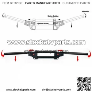 7/8" 22mm Adjustable Anti Vibration Handlebars For Yamaha Banshee YFZ350 YFZ450R