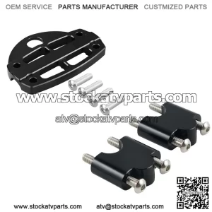 For Yamaha Raptor 700R Handlebar Clamp With Key Guard + Handlebar Riser Clamps