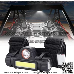 UTV Dome Light Universal Roll Bar Cage Mount Interior Lights Compatible with UTV Polaris RZR Can Am Talon Yamaha Kawasaki Golf Cart Boat Off-Road-Work for 1.25-2.0" Roll Bar or Ironwork