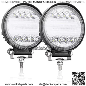 LED Light Bar, OFFROADTOWN 5inch 144W Round LED Lights Offroad Pod Lights Spot Flood Combo Beam LED Work Light Fog Lights Driving Light Waterproof for Truck SUV ATV UTV Boat Hunters