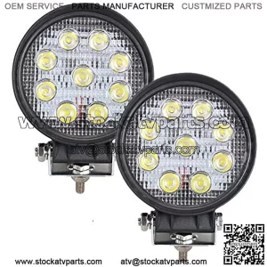 Driverwish 2Pcs LED Work Light 48W 4 Inch Flood LED Light Bar for Tractor Offroad Truck ATV UTV SUV Driving Lamp Daytime Running Light