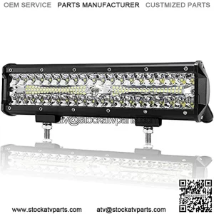 12 Inch LED Light Bar Spot Flood Combo Beam Liteway 30000 LM Triple Row Light Bar Off Road Driving Led Work Lights for UTV ATV Jeep Truck Boat Waterproof