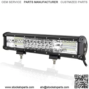 15 inch 216W Triple Row Spot Flood LED Light Bar Waterproof LED Work Diving Lights for Off Road Jeep ATV AWD SUV 4WD 4x4 Pickup