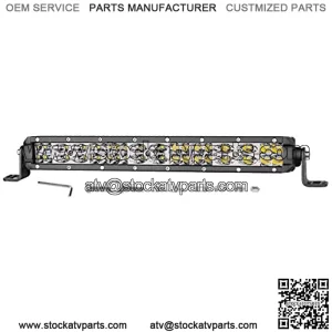 Led Light Bar, Auto Power Plus Ultra Slim Off Road Light Bar Dual Row Driving Fog Lights LED Work Lights Waterproof led pod Lights for Off Road Truck UTV ATV SUV Car (12" 108W Slim Light Bar)