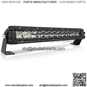 12 Inch LED Light Bar Single Row Flood & Spot Beam Combo 10000LM Off Road LED Light Bar Driving Light for Pickup SUV ATV UTV Truck Roof Bumper