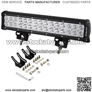 15 inch 90W Spot Flood Combo LED Work Light Bar for Truck Car ATV SUV 4X4 Jeep Truck Driving Lamp (90W,Combo)