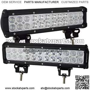 2Pcs 12 inch 72W Flood Spot Combo Beams Led Work Light Bar 7200LM for ep off road Van Camper Wagon ATV AWD SUV 4WD 4x4 Pickup Van Off-road Boat Vehicle 10-30V IP67 Waterproof