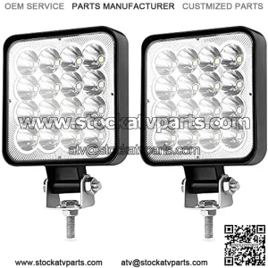 LED Pod Lights Slim 3 Inch White Spot Beam Small Fog Driving Reverse Mini Work Light Bar Kit for Truck Jeep Off-Road ATV UTV Car Motorcycle Boat Tractor Trailer Hood Bumper Mount (2 Pack)