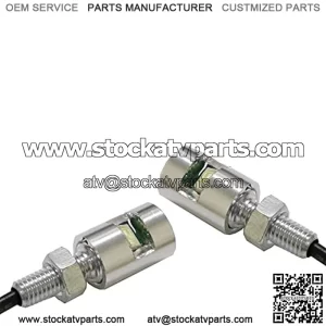 (2) 12V White 5730-SMD Bolt-On LED License Plate Lights Compatible With Car Truck ATV Motorcycle Bike, etc (Chrome Finish)