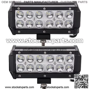 LED Pods, 2PCS 36W 7inch LED Light Bar Spot LED Work Lights Waterproof Driving Fog Lights for Off-Road, Truck, Car, ATV, SUV