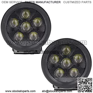 2pcs 18W 3.5 Inch Round Led Work Lights Off-Road Driving Pod Spotlight Fog Lights for Jeep 4x4 SUV ATV Boats Cars Trucks