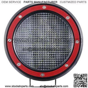 1PC Red 5 Inch Round LED Offroad Flood Light 51W 5100lm LED Pods Lights Off Road Work Fog Driving Bumper Roof Bar for Truck Tractor Hunters SUV ATV UTV Car Pickup