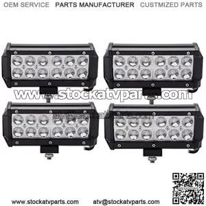 4X 36W Led Pods 7 Inch Led Light Bar Led Spot lights IP 67 Waterproof Fog Lights for Off-road Vehicle, ATV, SUV, UTV, 4WD, Jeep, Boat