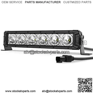 LED Light Bar 14 Inch with Daytime Running Light 6300LM Spot Beam Super Bright Off Road Driving Fog Light for Truck Pickup ATV SUV Boat