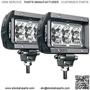 LED Light Pods Unlimited-GO K1 2Pcs 4 Inch 18W Off Road Spot LED Light Bar 1620lm White Light Compatible for Trucks, Jeep, Motorcycles, SUVs, ATVs, Cars, Boats, Trailer