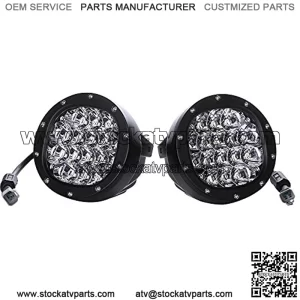 1Pair 5 Inch Round Led Driving Light 80W 8000LM Front Bumper Grille Guards Spotlights for Offroad Jeep Wrangler JK TJ YJ Ford Toyota Pickup 4WD 4X4 ATV SUV Boat Truck Bulldozer Excavator Forklift