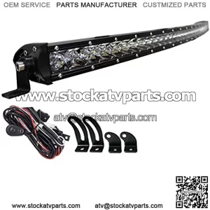 210W Combo 43 inch 45" 3D Mini Curved Led Light Bar with Cree 5W Led Driving Working Offroad Light SUV ATV Car 4WD UTV Truck Pickup 4x4 Vehicle 12V 24V Bulb Wire Harness