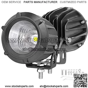 LED Pods, Niwaker 2PCS 3 inch 50W Round Off Road Driving Light Motorcycle CREE LED Work Lights Spot Flood Combo LED Pod Light for Off Road Truck Motorcycle UTV ATV Boat