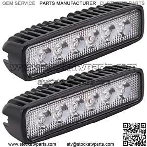 Light LED Light Bar, 2X 18W Spot Work Light Strip, Jeeps Off-Road Light Bar, Driving Fog Lights IP67 Waterproof for Off-Road, Truck, Car, ATV, SUV, Jeeps