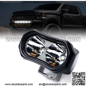 Aluminum 10W CREE Spot Beam Fog Lamp Driving LED Work Light for Jeep Pickup Truck UTV ATV Motorcycle Off-Road Vehicles - 1 PC