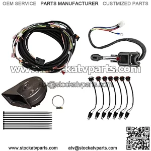 Turn Signal Kit for 2015-2018 Polaris RZR XP 1000 / XP 4 1000 | Steering Column Stalk with Attached Horn | Uses stock brake lights for rear signals & 6 LED lights for front signals