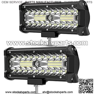 AUTOSAVER88 Led Light Bar 2Pcs 7 Inch 240W 24000lm Led Pods Lights Off Road Lights with Spot&Flood Combo Beam IP68 Waterproof for Truck Pickup SUV ATV UTV