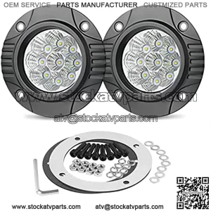 Teochew-LED 54W Barra de Luz para Jeep Truck Tacoma Parachoques ATV UTV, 2 Piezas