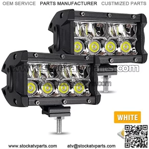 Barra de luz LED Luces BEAMPLUS 2 piezas 5 Pulgada 130W 13000Lm Foco LED Luces Luz de Trabajo LED Luces TodoterLuces de Conduccin Para Camionetas ATV UTV 4x4 SUV 12-24V IP68 Impermeable