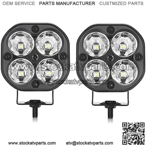 Barra de luz LED de 40 W compatible con Jeep todoter, SUV, camin, camioneta, ATV, UTV, carrito de golf, remolque, 4 x 4, motocicleta, faros antiniebla, barco, RV, lmpara auxiliar (2 piezas de 40