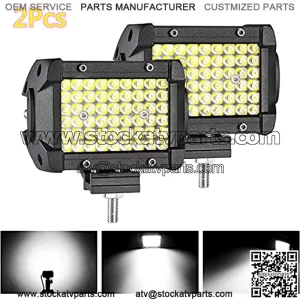 YBYZ Barras de luz LED Spot de 10 cm 162W, Rayo LED, luz antiniebla Impermeable para Conducir Todo Ter, Barco, Auto, Tractor, camin,SUV,ATV