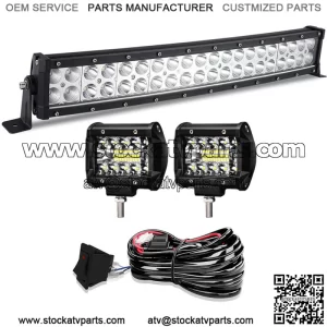 20" 22inch Bumper Led Light Bar + Wire+Pods for Club Car EZGO Yamaha Golf Cart