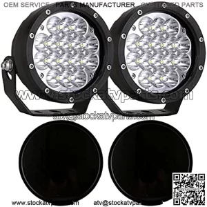 Pair 5 Inch Led Offroad Driving Lights 160w Round Offroad Spot Light Driving Spotlights with Black Cover 12V 24V for Pickup Trucks SUV UTV ATV 4x4