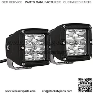 Led Cube Light Offroad Lighting 2Pcs 3inch 80W Led Pods Light Square Driving Offroad Lights Spot Beam Fog Bumper Work Light Bar 8000LM Waterproof IP69K for Trucks ATV UTV SUV Car Motorcycle