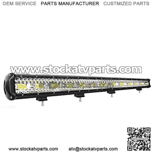 18026C-A 37Inch 780W Triple Row Flood Spot Combo Bar 78000LM Driving Waterproof Led Work Light Off-Road Truck Car ATV SUV Jeep Cabin Boat, 37Inch Triple Row Light bar