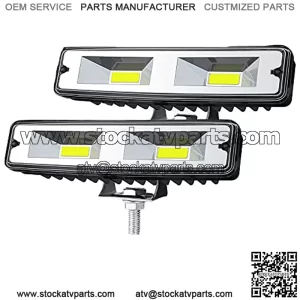 6 Inch Automotive Led Flood Light Bar - 48W 10000Lm Led Light Bar 12V/24V SUV Driving Fog Light Waterproof Off Road Day Runing Lights Pods Lights Headlight for Trucks Off Road ATV UTV, 2 Pack