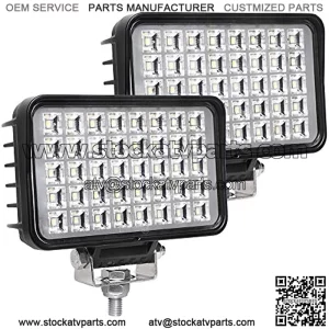 New 6 Inch Led Work Light for Truck, 80W 6800Lumens Flood Light Off Road Light for Jeep Tractor SUV ATV, 12/24V