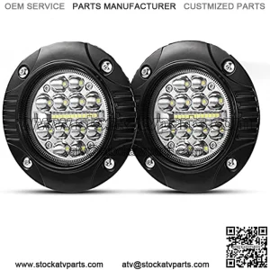 Flush Mount LED Light Pods 5 Inch LED Work Light Bar Pair 48W Driving Bumper lights Flood Spot Combo Off Road Fog Lights Waterproof for Tractor Truck ATV UTV Golf Cart